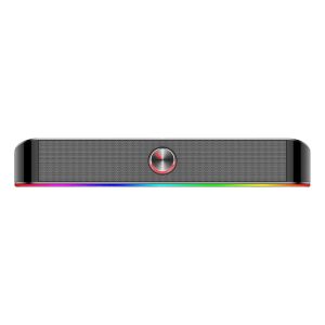 Alternative view of REDRAGON 2.0 Sound Bar ADIEMUS 2 x 3W RGB USB|Aux PC Gaming Speaker - Black