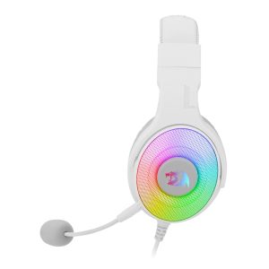 Alternative view of REDRAGON Over-Ear PANDORA USB (Power Only)|Aux (Mic and Headset) RGB Gaming Headset - White