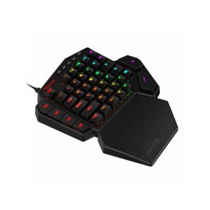 Alternative view of REDRAGON Diti Elite Pro One-Handed RGB Wireless Mechanical Gaming Keyboard - Black