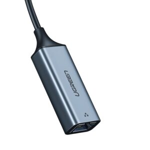 Alternative view of UGREEN CM199-50737 Type-C to Gigabit Ethernet Adapter - Silver