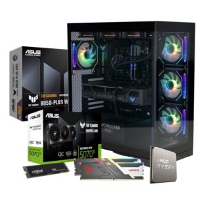 Alternative view of PCBuilder Ryzen 7 7800X3D ARCHON Windows 11 Gaming PC