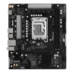 Alternative view of ASRock H810M-H Intel LGA1851 Micro ATX Motherboard - Black