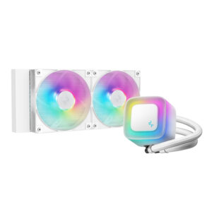 Alternative view of DeepCool LE240 V2 240mm ARGB AIO CPU Liquid Cooler - White