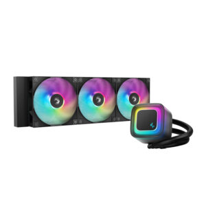 Alternative view of DeepCool LE360 V2 ARGB 360mm AIO Liquid Cooler - Black